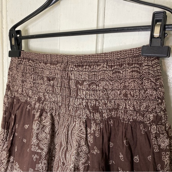 VINTAGE : Charlotte Russe : size XS/S : boho paisley print Y2K cottagecore skirt - Picture 3 of 7